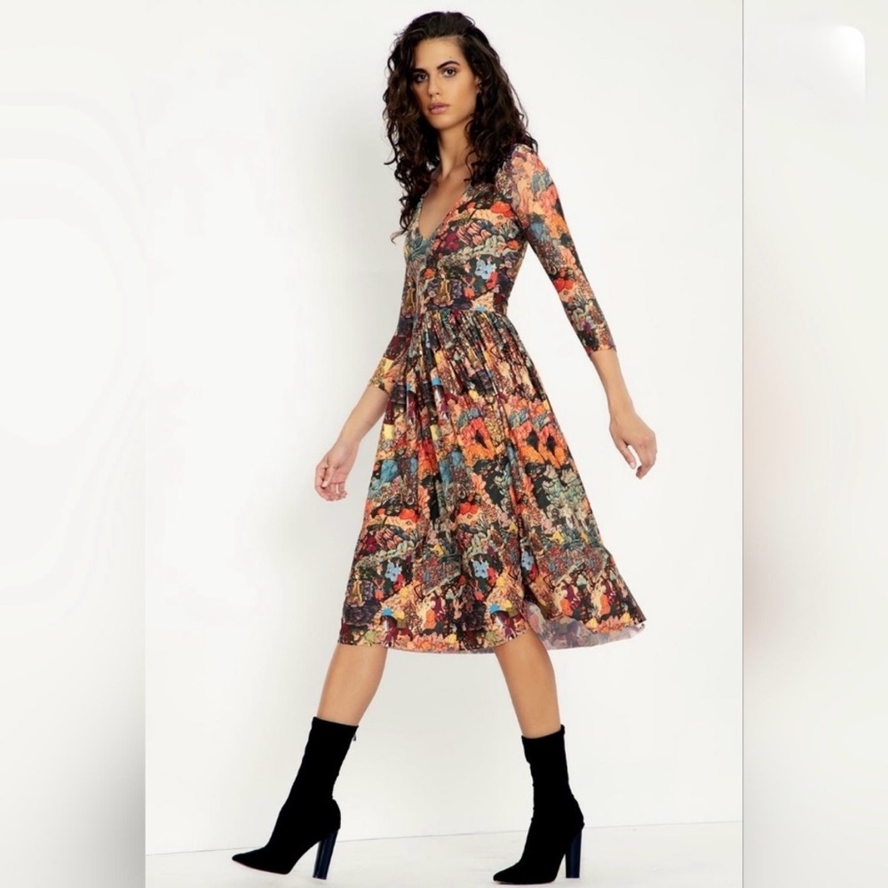 Blackmilk Sultan Humayan and His Brother in Nature 3/4 Sleeve Dress